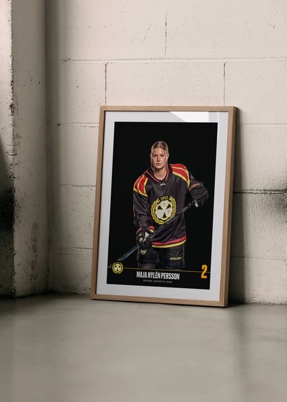 Poster Maja Nylén Persson #2 Brynäs IF 2024/2025 crossfade