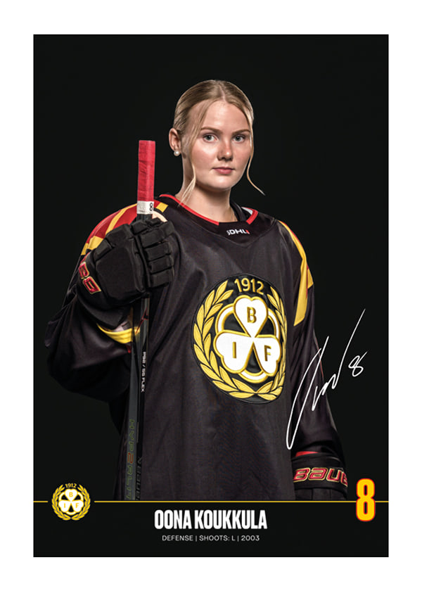 Poster Oona Koukkula #8 Brynäs IF 2024/2025