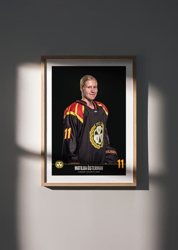 Poster Matilda Österman #11 Brynäs IF 2024/2025 crossfade