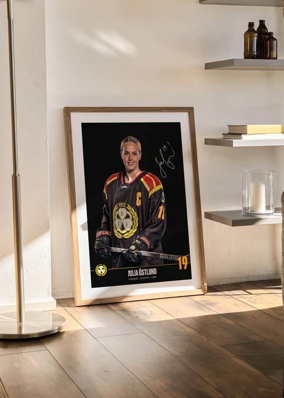 Poster Julia Östlund #19 Brynäs IF 2024/2025 crossfade