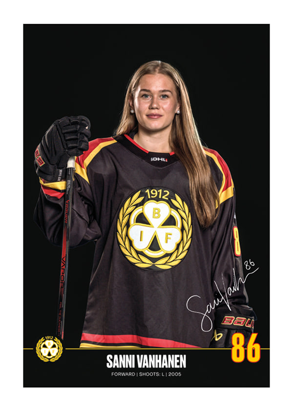 Poster Sanni Vanhanen #86 Brynäs IF 2024/2025
