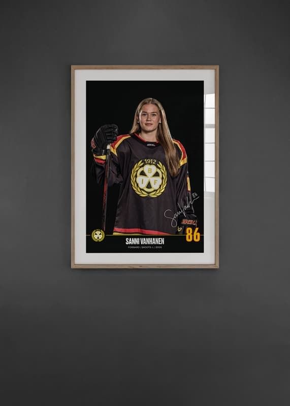 Poster Sanni Vanhanen #86 Brynäs IF 2024/2025 crossfade