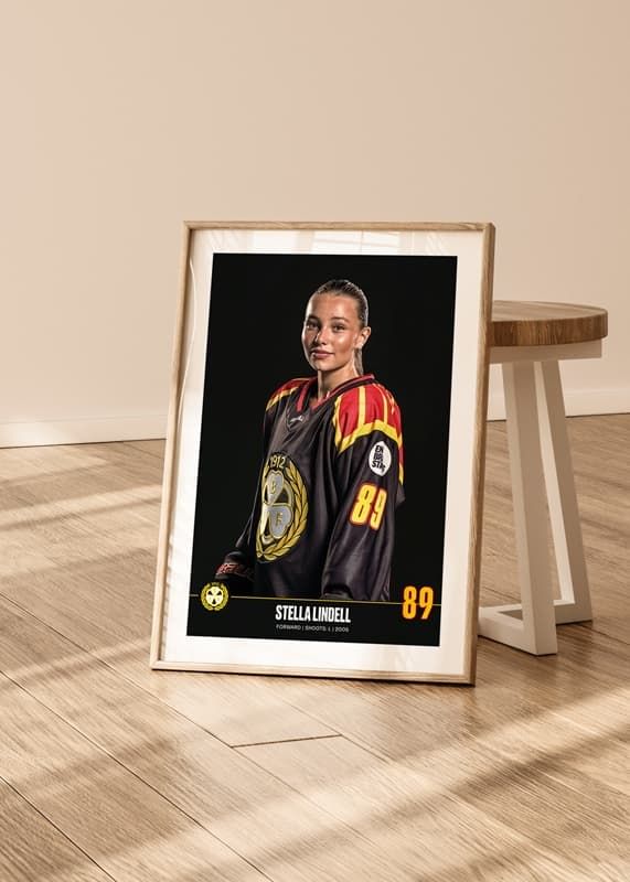 Poster Stella Lindell #89 Brynäs IF 2024/2025 crossfade