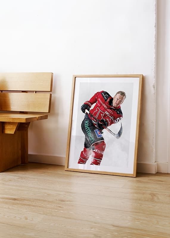 Poster Gustav Backström #05 Örebro Hockey 2024/2025 crossfade