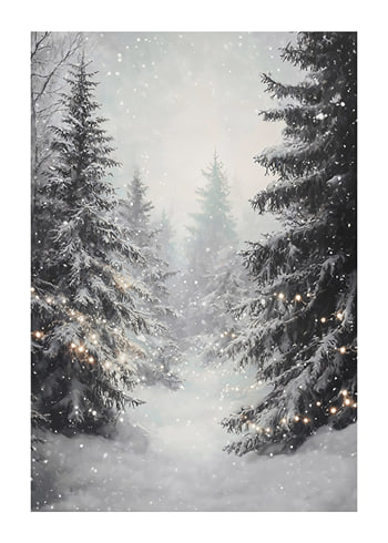 Poster Enchanted Snowy Forest