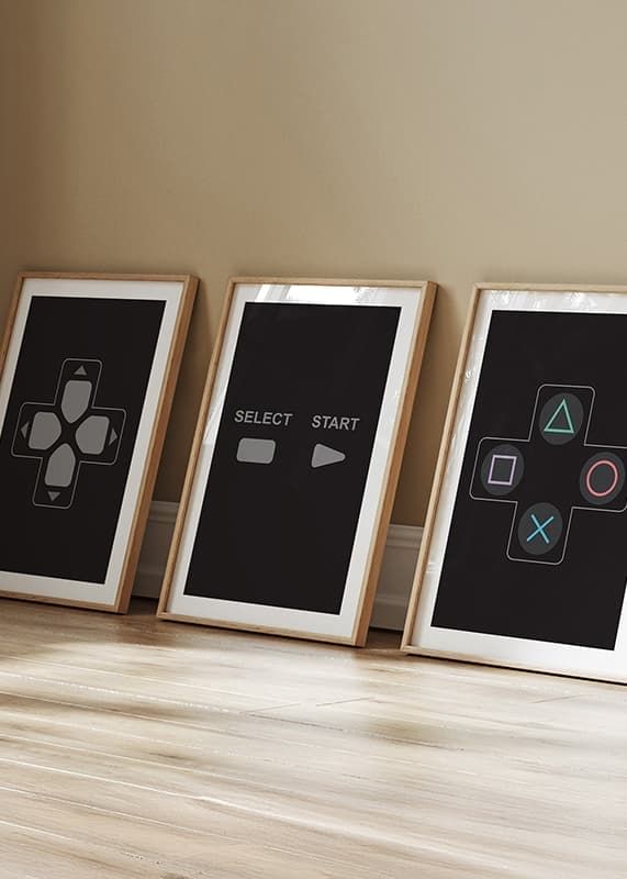 Poster PS Game Controller No2 crossfade