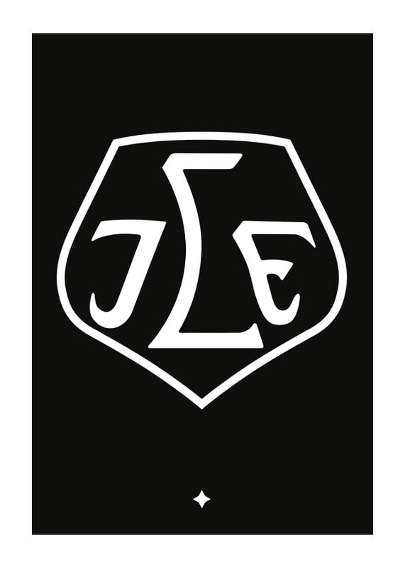 Poster Sköld Svart BG B&W Leksands IF