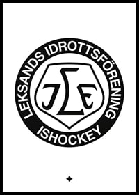 Logo Vit BG B&W  Leksands IF-0