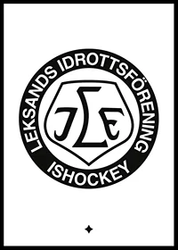 Logo Vit BG B&W  Leksands IF-0