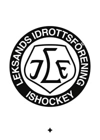 Logo Vit BG B&W  Leksands IF-1