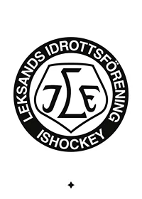 Logo Vit BG B&W  Leksands IF-1