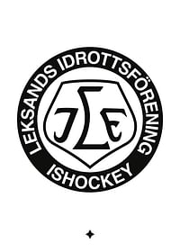 Logo Vit BG B&W  Leksands IF-1