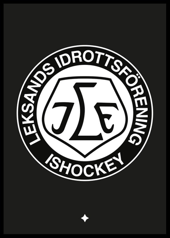 Logo Svart BG B&W Leksands IF-12