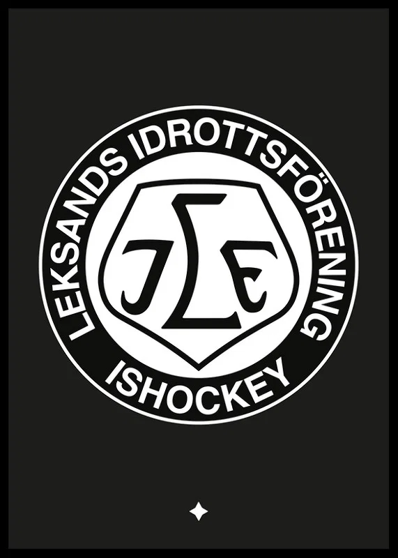 Logo Svart BG B&W Leksands IF-12
