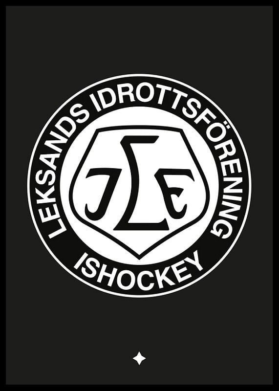 Logo Svart BG B&W Leksands IF-12