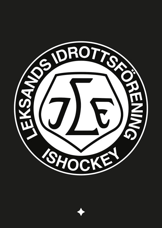 Logo Svart BG B&W Leksands IF-12