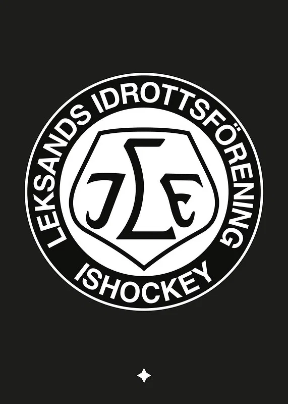 Logo Svart BG B&W Leksands IF-12
