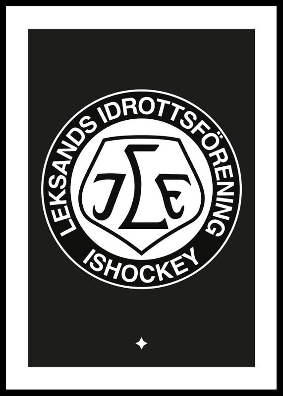 Logo Svart BG B&W Leksands IF-12