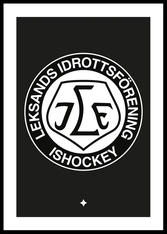 Logo Svart BG B&W Leksands IF-12