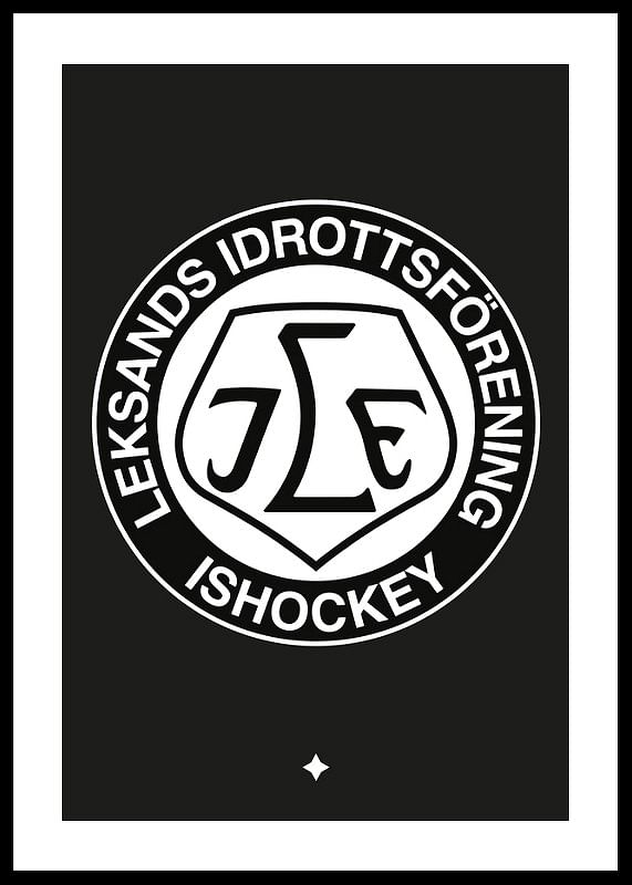 Logo Svart BG B&W Leksands IF-12