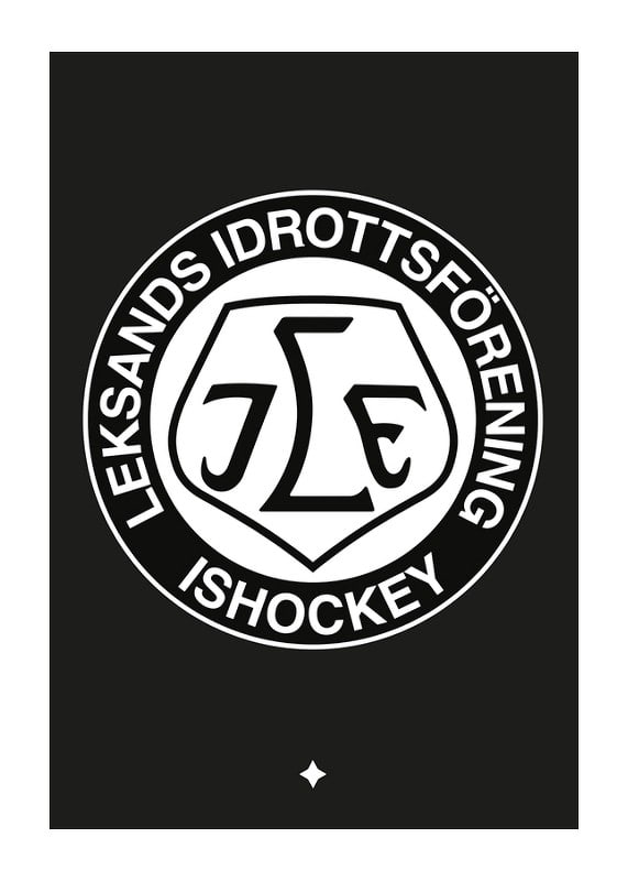 Logo Svart BG B&W Leksands IF-12