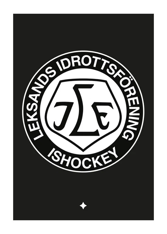 Logo Svart BG B&W Leksands IF-12