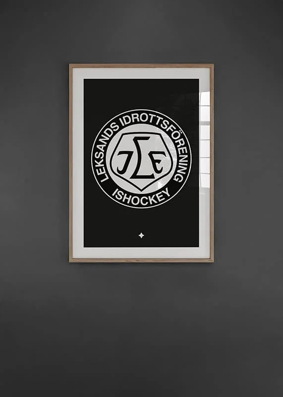 Logo Svart BG B&W Leksands IF-12