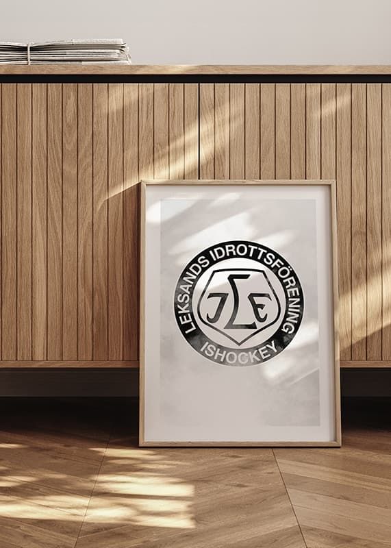 Poster Logo Effect B&W Leksands IF crossfade