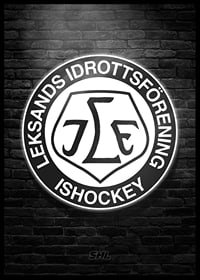 Brick Wall Logo B&W Leksands IF-2