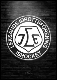 Brick Wall Logo B&W Leksands IF-2
