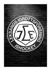 Brick Wall Logo B&W Leksands IF-1