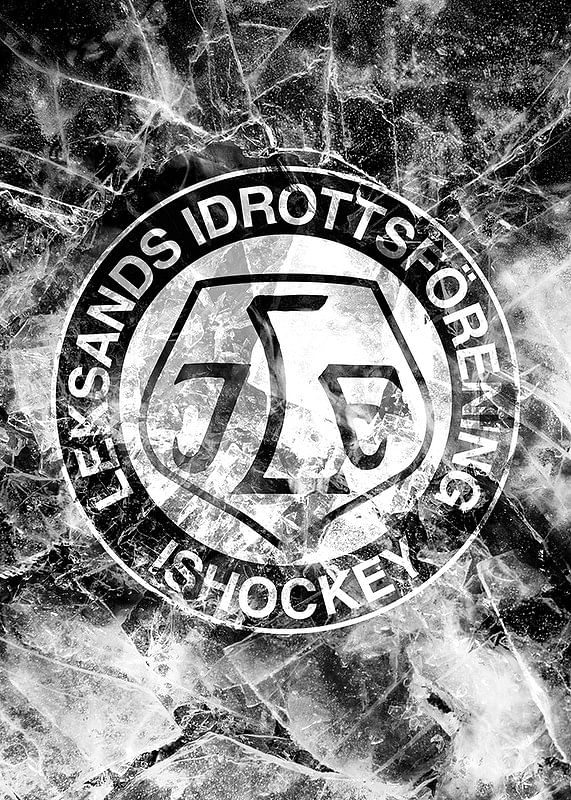 Frozen In Ice Logo B&W Leksands IF-12