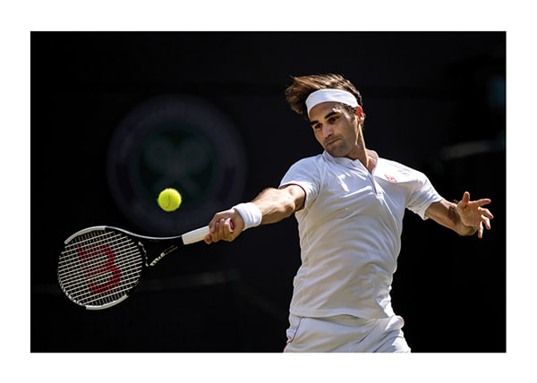 Poster Roger Federer Wimbledon 2018