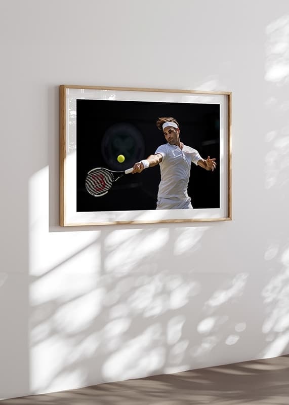 Poster Roger Federer Wimbledon 2018 crossfade