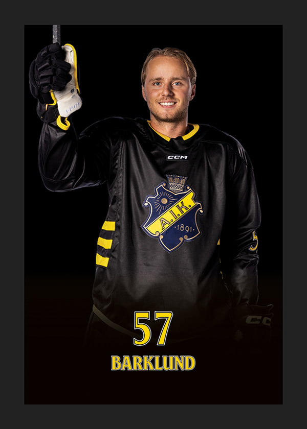 Poster Alfred Barklund #57 AIK Hockey 2024/2025