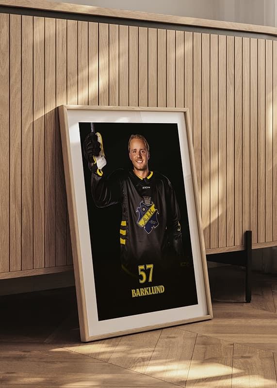 Poster Alfred Barklund #57 AIK Hockey 2024/2025 crossfade