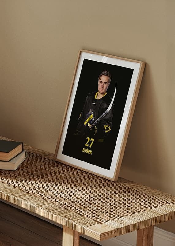 Poster Christoffer Björk #27 AIK Hockey 2024/2025 crossfade