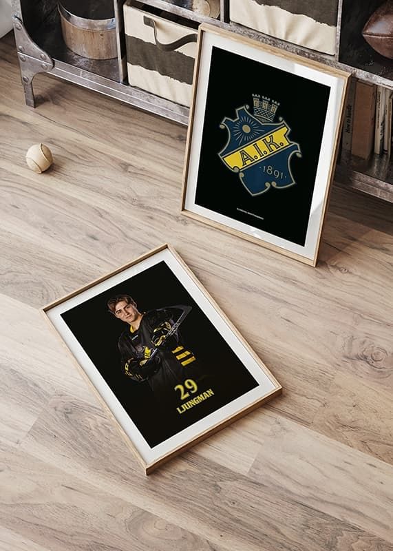 Poster Daniel Ljungman #29 AIK Hockey 2024/2025 crossfade