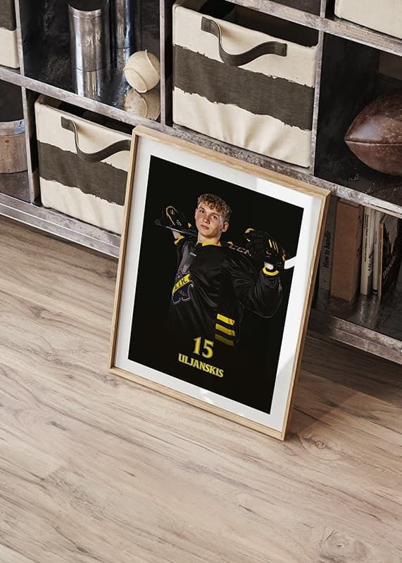 Poster Darels Uljanskis #15 AIK Hockey 2024/2025 crossfade