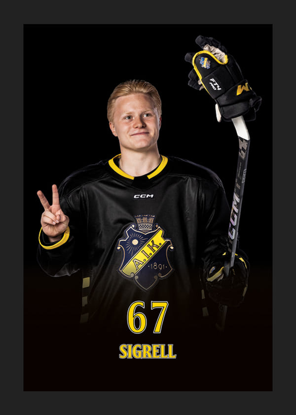 Poster Elliot Sigrell #67 AIK Hockey 2024/2025