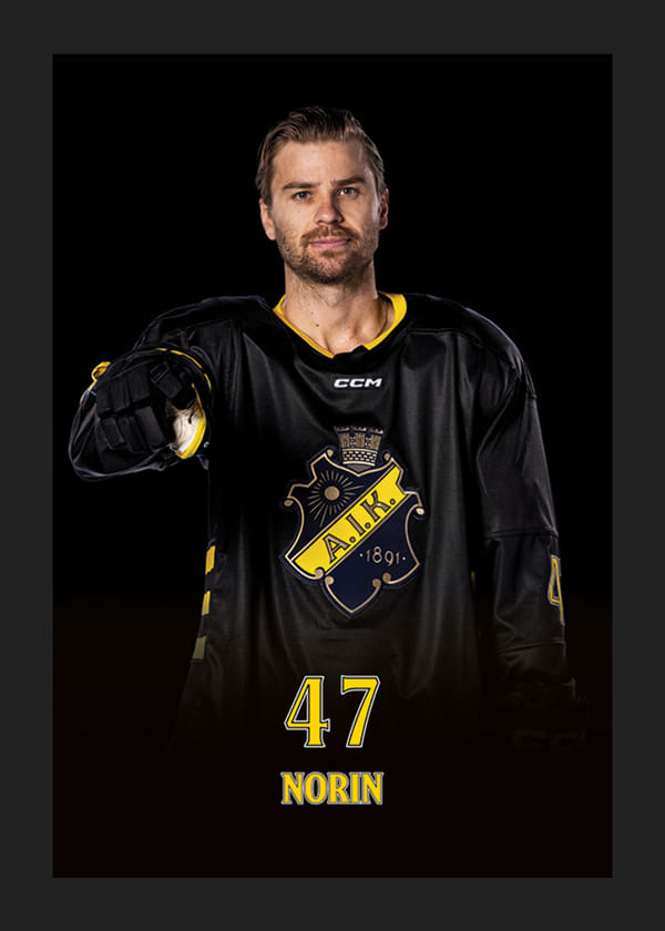 Poster Eric Norin #47 AIK Hockey 2024/2025