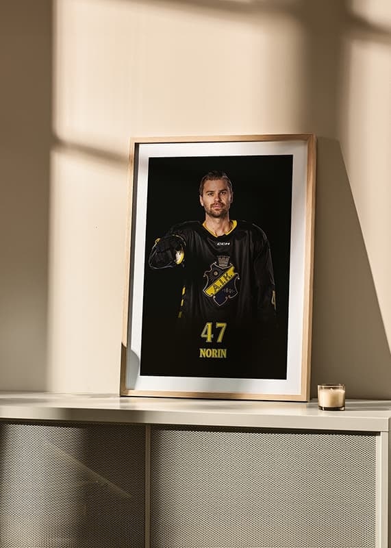 Poster Eric Norin #47 AIK Hockey 2024/2025 crossfade