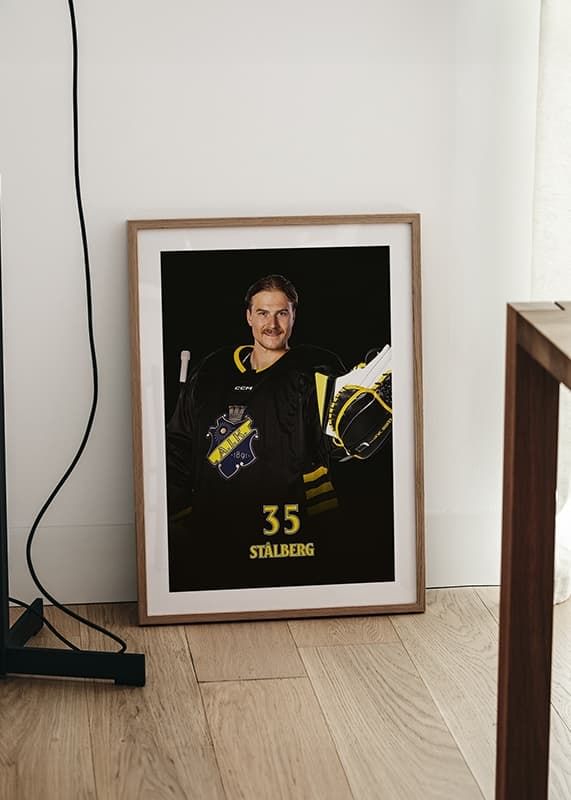 Poster Jonathan Stålberg #35 AIK Hockey 2024/2025 crossfade