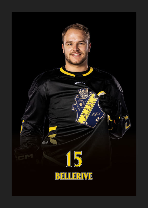 Poster Jordy Bellerive #15 AIK Hockey 2024/2025