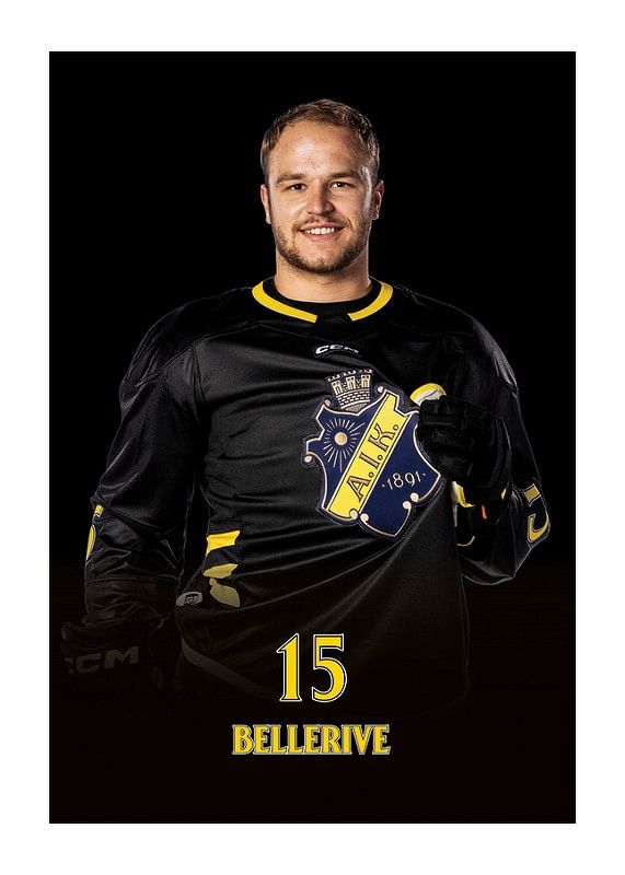 Poster Jordy Bellerive #15 AIK Hockey 2024/2025