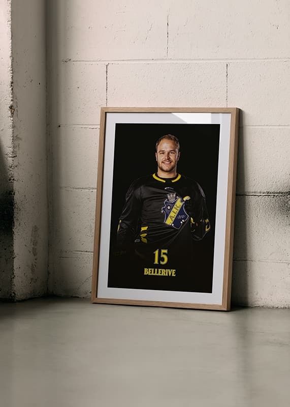 Poster Jordy Bellerive #15 AIK Hockey 2024/2025 crossfade