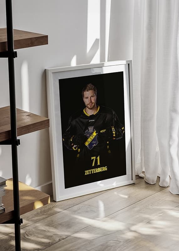 Poster Lukas Zetterberg #71 AIK Hockey 2024/2025 crossfade