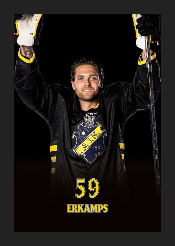 Poster Macoy Erkamps #59 AIK Hockey 2024/2025