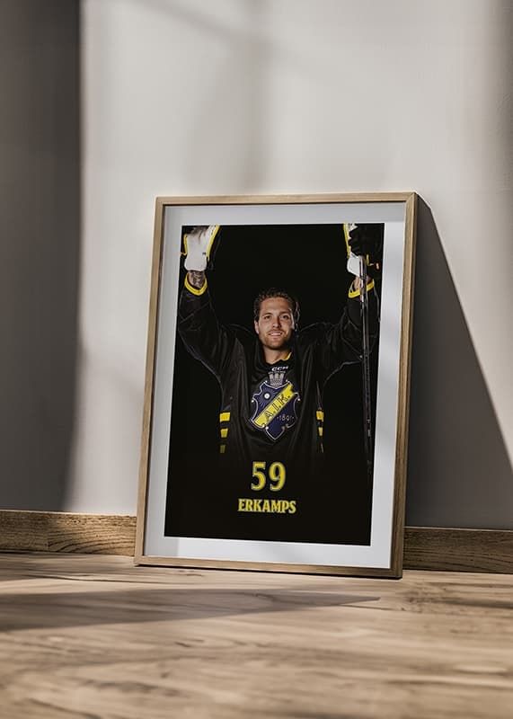 Poster Macoy Erkamps #59 AIK Hockey 2024/2025 crossfade