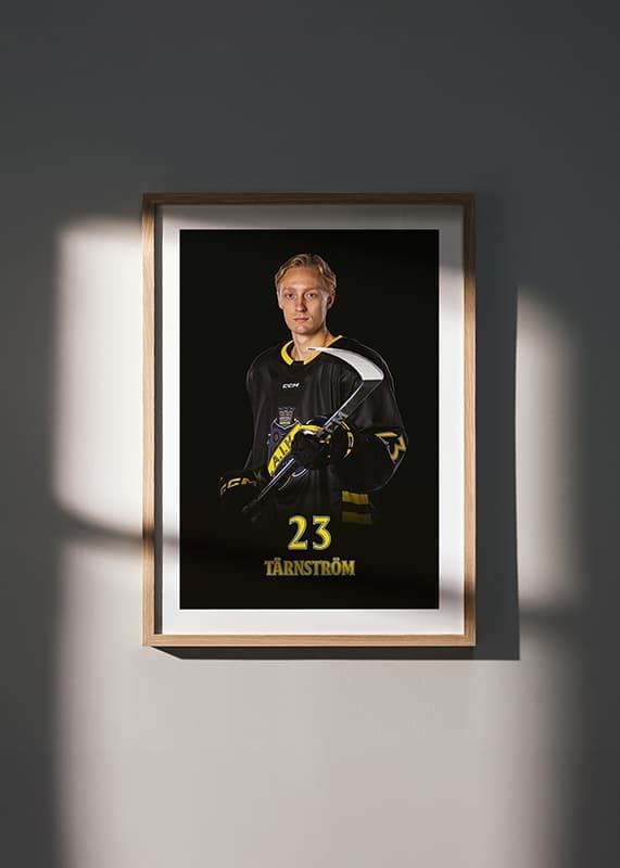 Poster Oliver Tärnström #23 AIK Hockey 2024/2025 crossfade